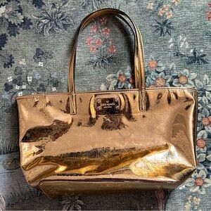 Kate Spade gold shoulder bag